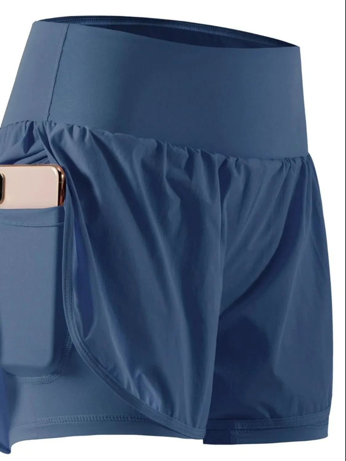 Pocketed High Waist Active Shorts designed for comfort and style at Lookzlike