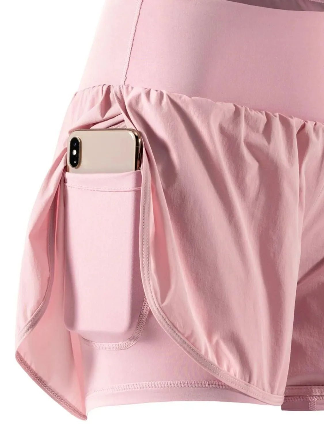 Pocketed High Waist Active Shorts designed for comfort and style at Lookzlike