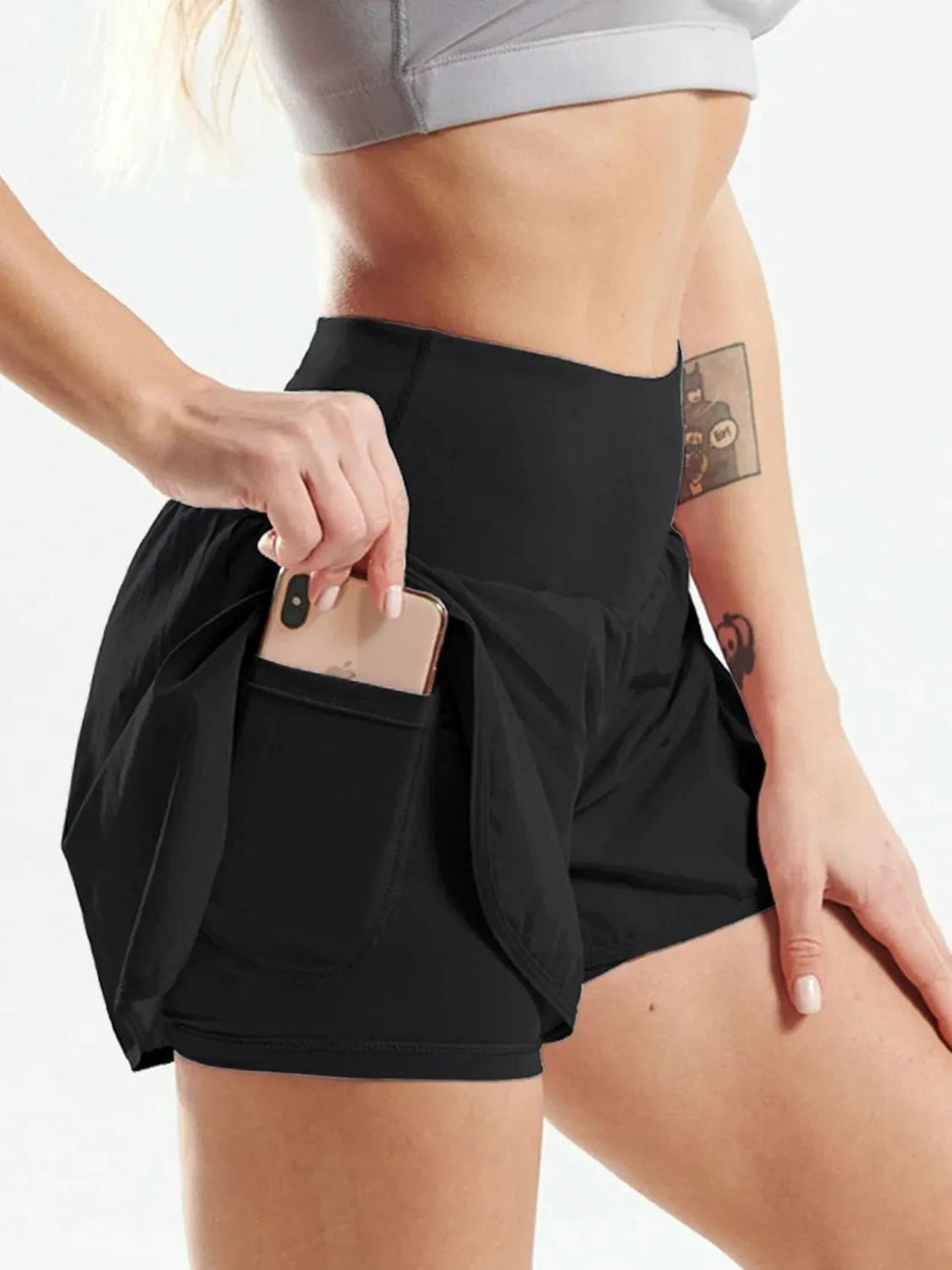 Pocketed High Waist Active Shorts designed for comfort and style at Lookzlike