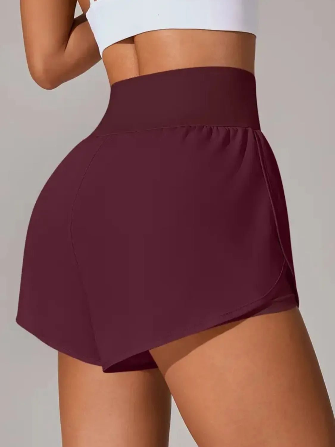 Pocketed High Waist Active Shorts designed for comfort and style at Lookzlike