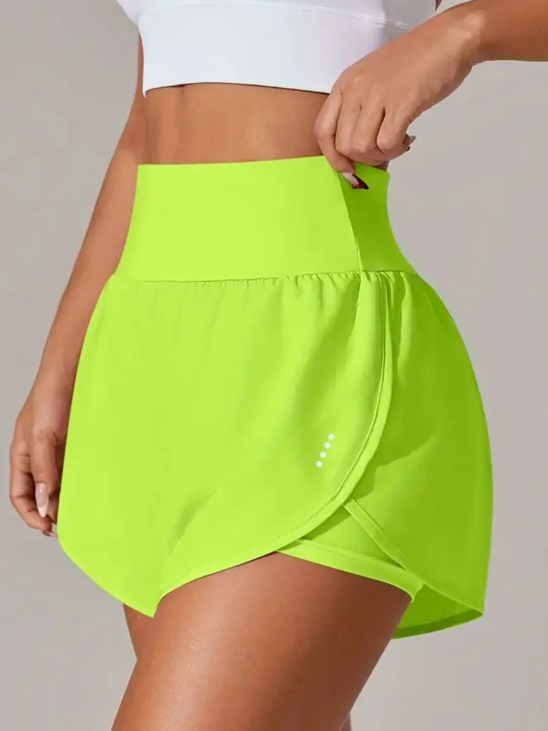 Pocketed High Waist Active Shorts designed for comfort and style at Lookzlike