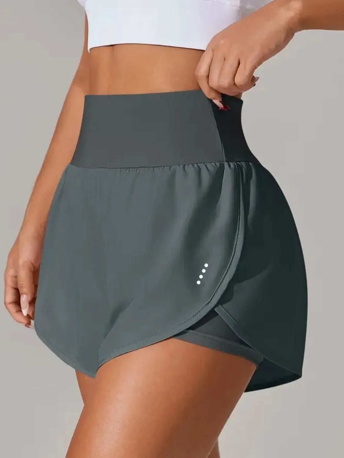 Pocketed High Waist Active Shorts designed for comfort and style at Lookzlike
