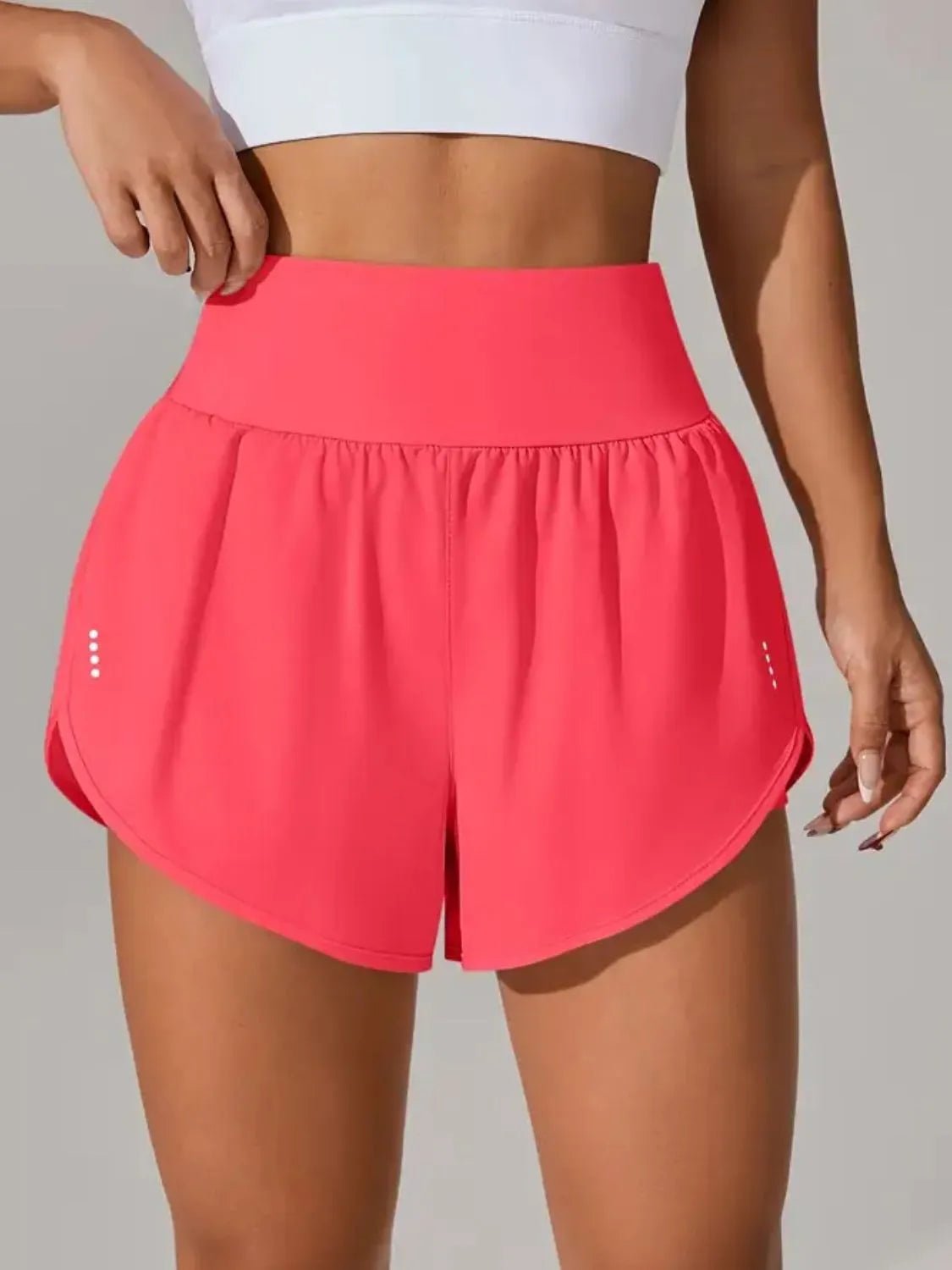 Pocketed High Waist Active Shorts designed for comfort and style at Lookzlike