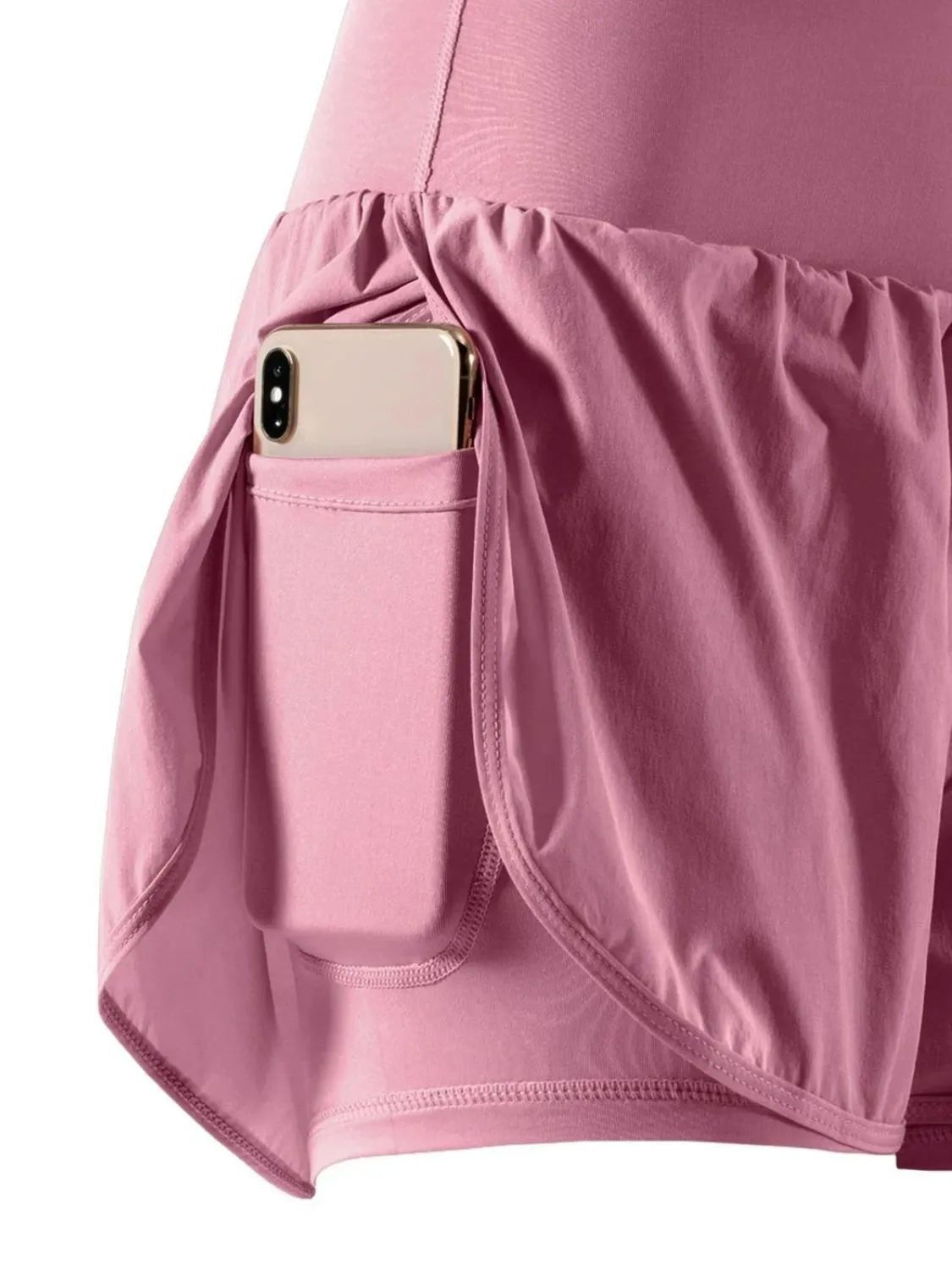 Pocketed High Waist Active Shorts designed for comfort and style at Lookzlike