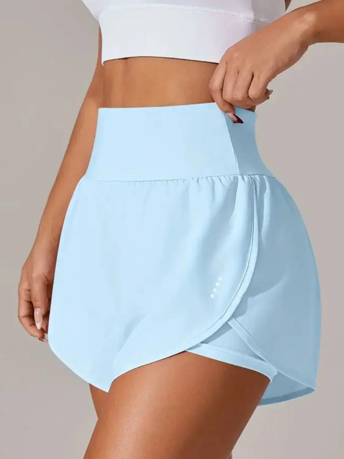 Pocketed High Waist Active Shorts designed for comfort and style at Lookzlike
