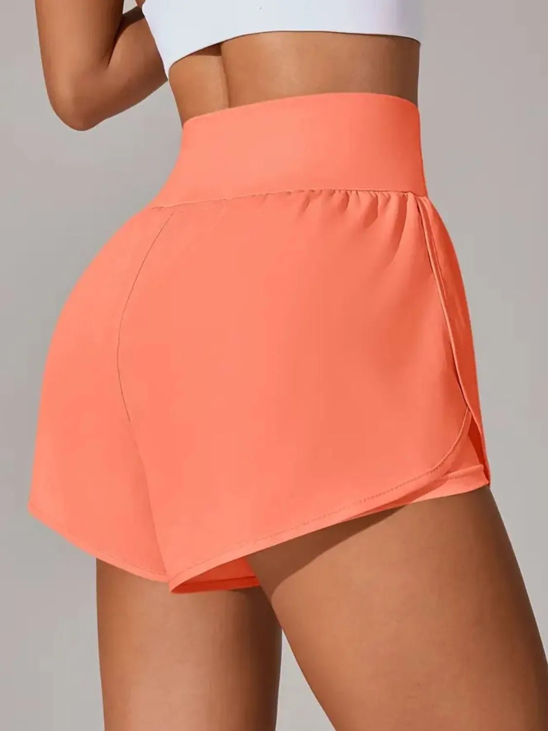 Pocketed High Waist Active Shorts designed for comfort and style at Lookzlike