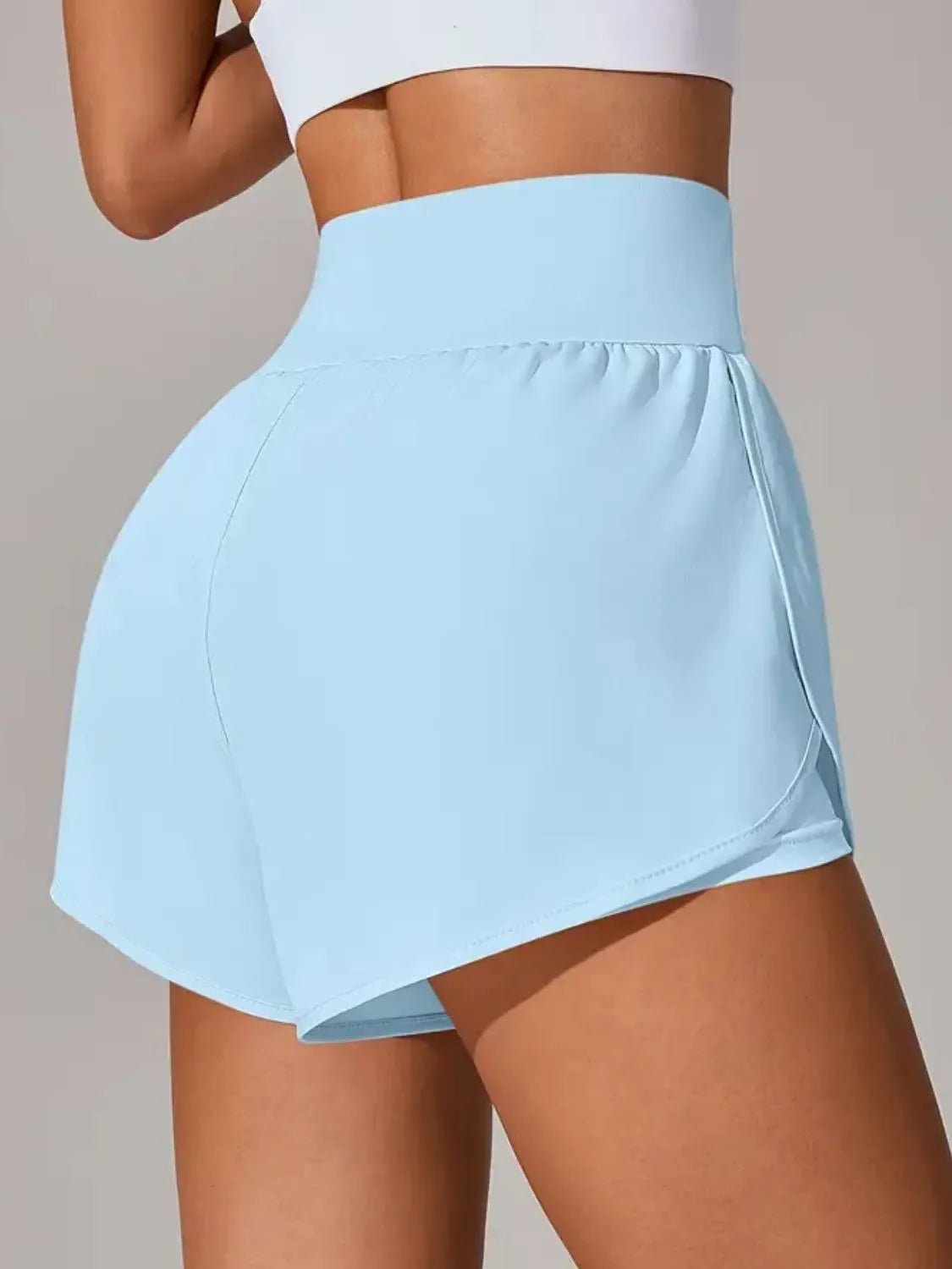Pocketed High Waist Active Shorts designed for comfort and style at Lookzlike