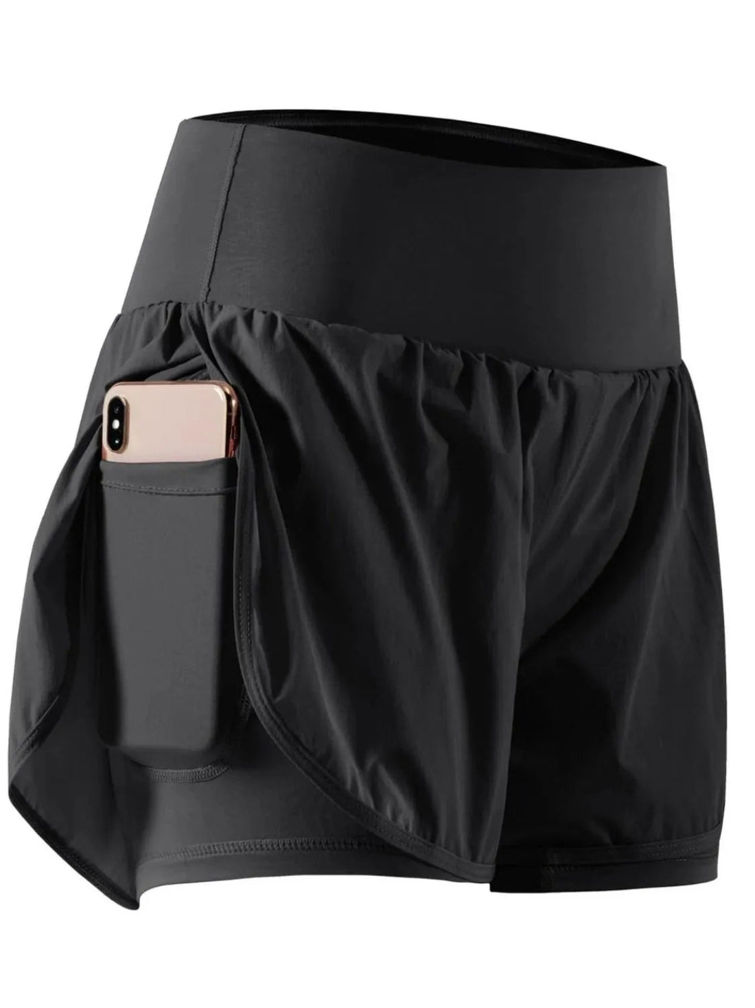 Pocketed High Waist Active Shorts designed for comfort and style at Lookzlike