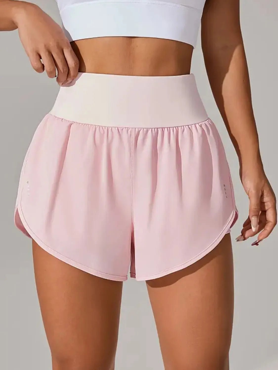 Pocketed High Waist Active Shorts designed for comfort and style at Lookzlike