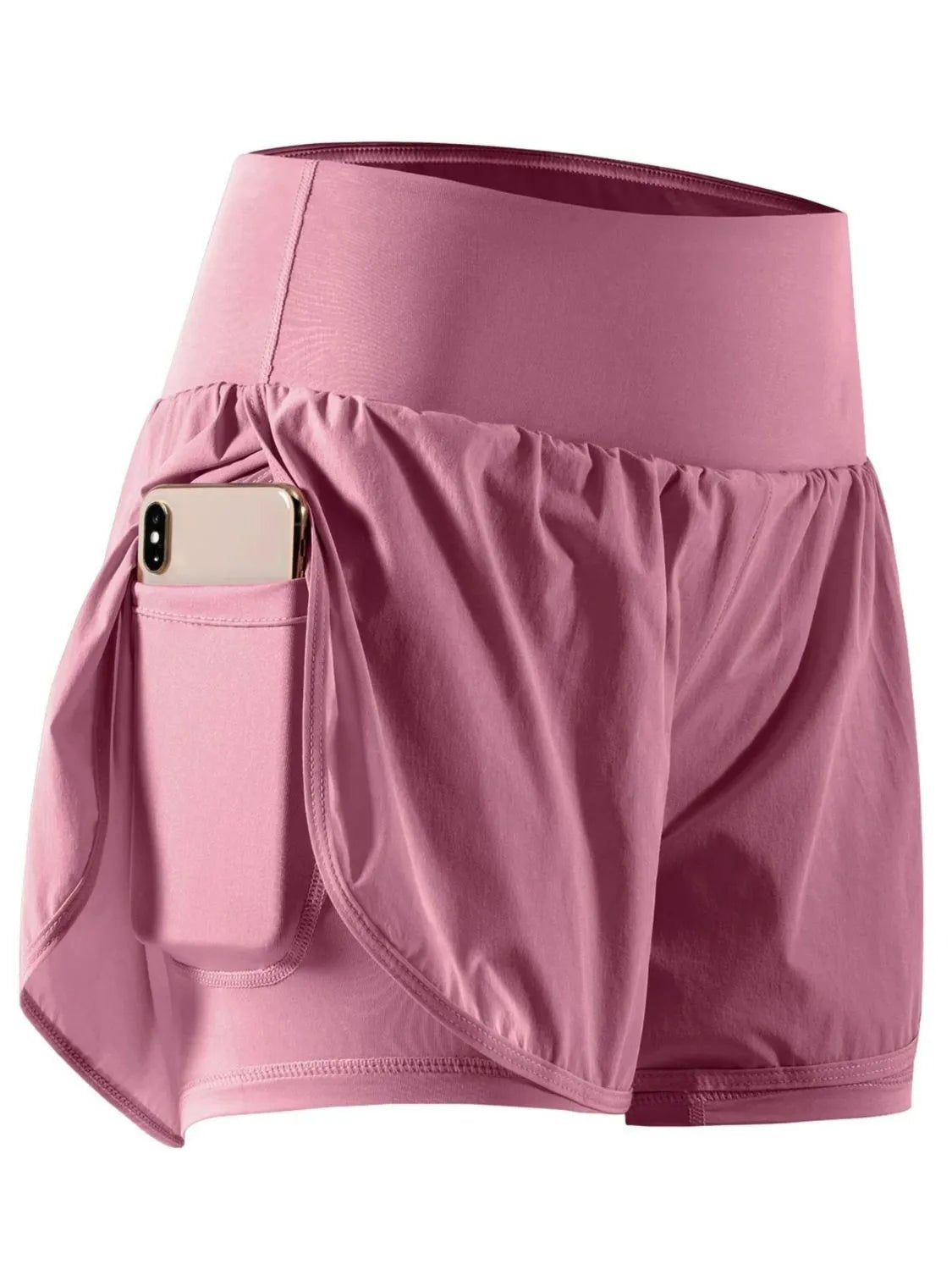 Pocketed High Waist Active Shorts designed for comfort and style at Lookzlike