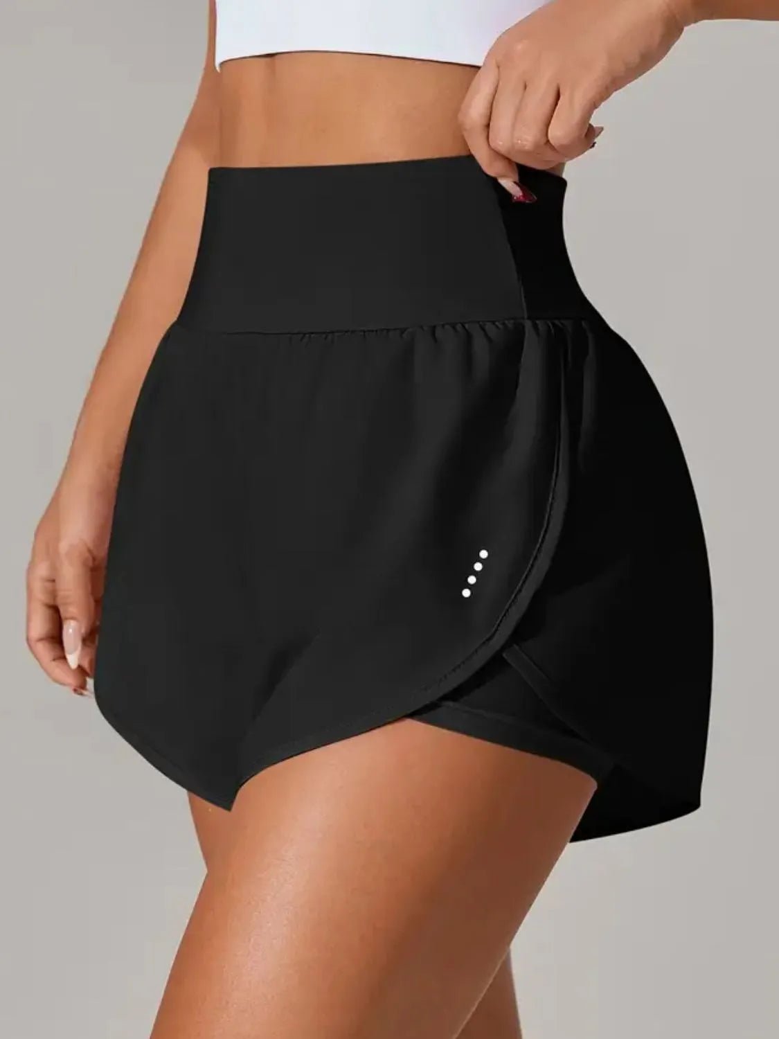 Pocketed High Waist Active Shorts designed for comfort and style at Lookzlike