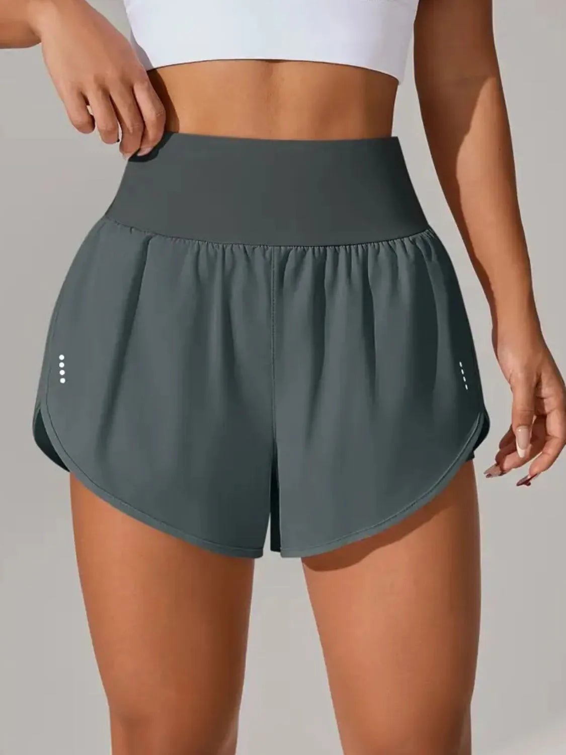 Pocketed High Waist Active Shorts designed for comfort and style at Lookzlike