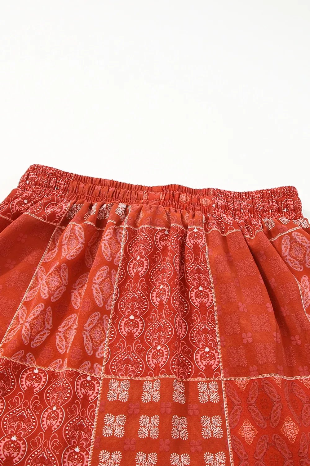 Printed Drawstring Midi Skirt - Lookzlike