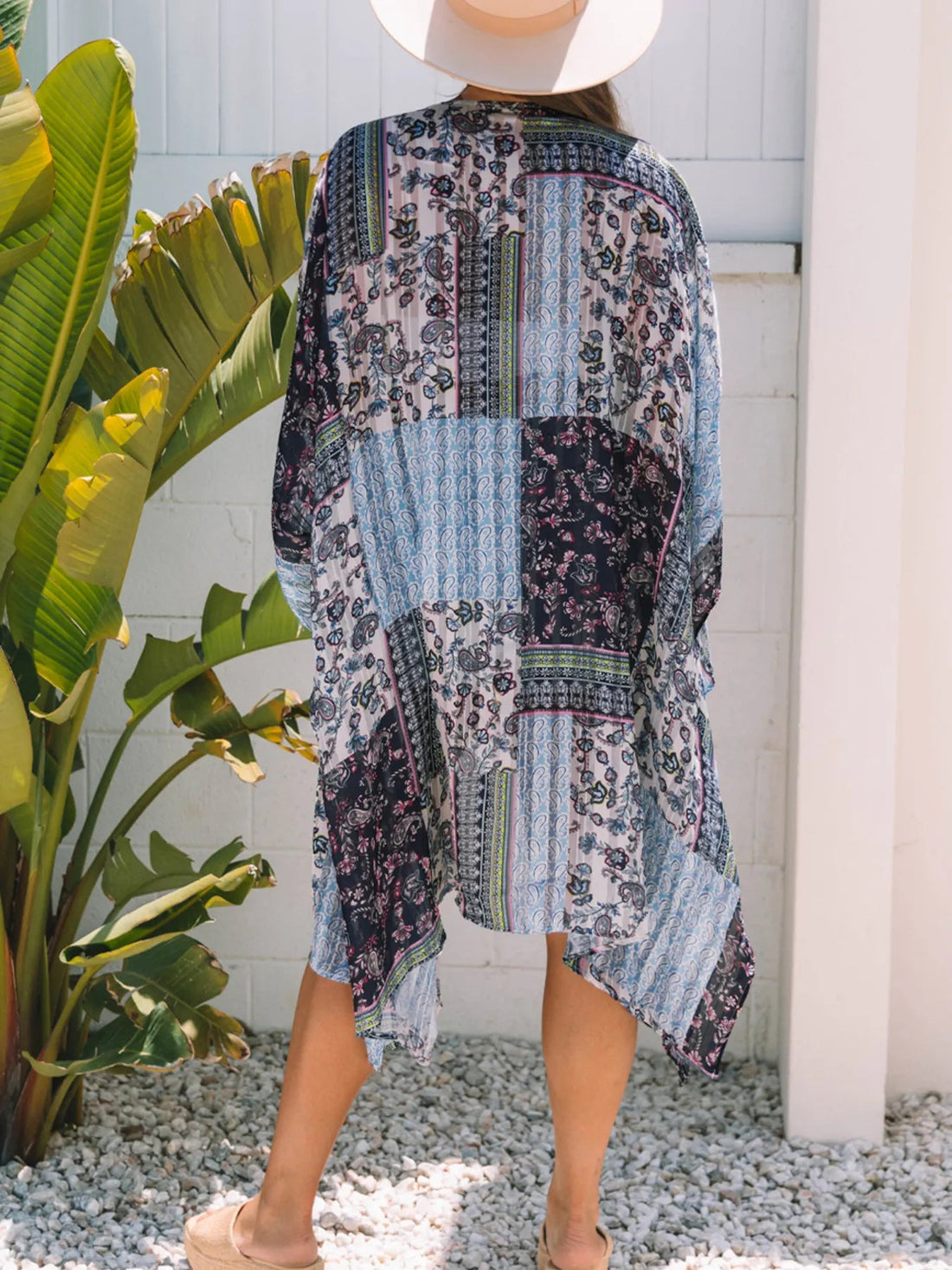 Printed Open Front Cover Up - Lookzlike