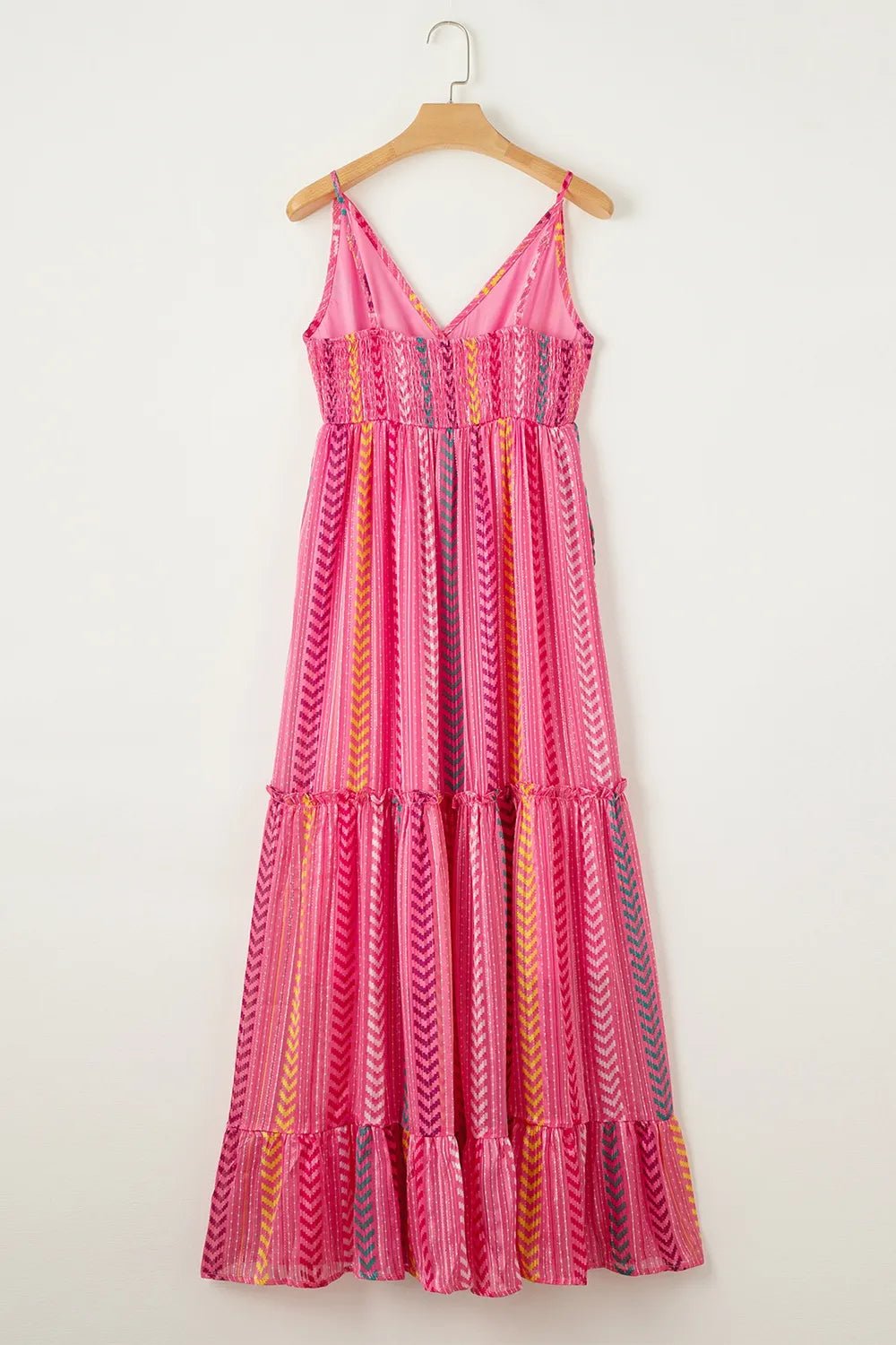 Printed Surplice Maxi Cami Dress - Lookzlike
