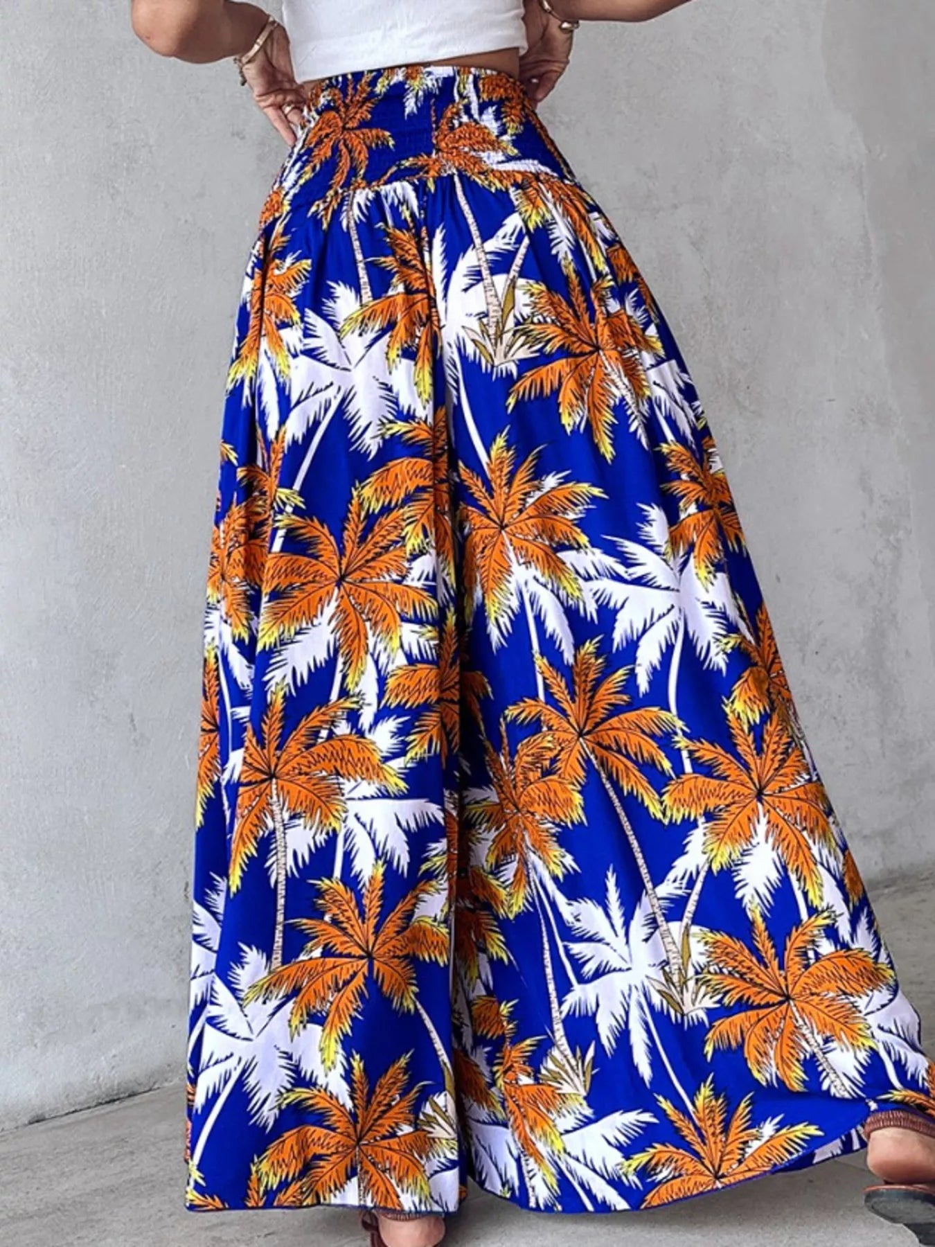 Printed Wide-Leg Pants designed for comfort and style at Lookzlike