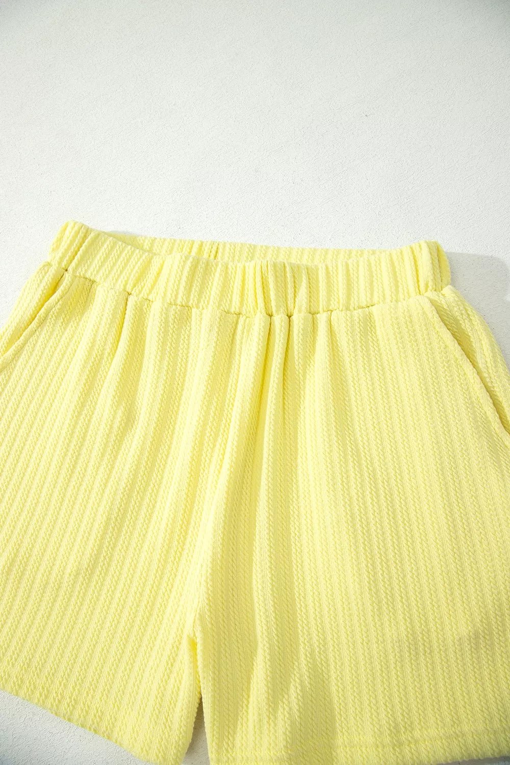 Ribbed Knit Tank and Shorts Set designed for comfort and style at Lookzlike