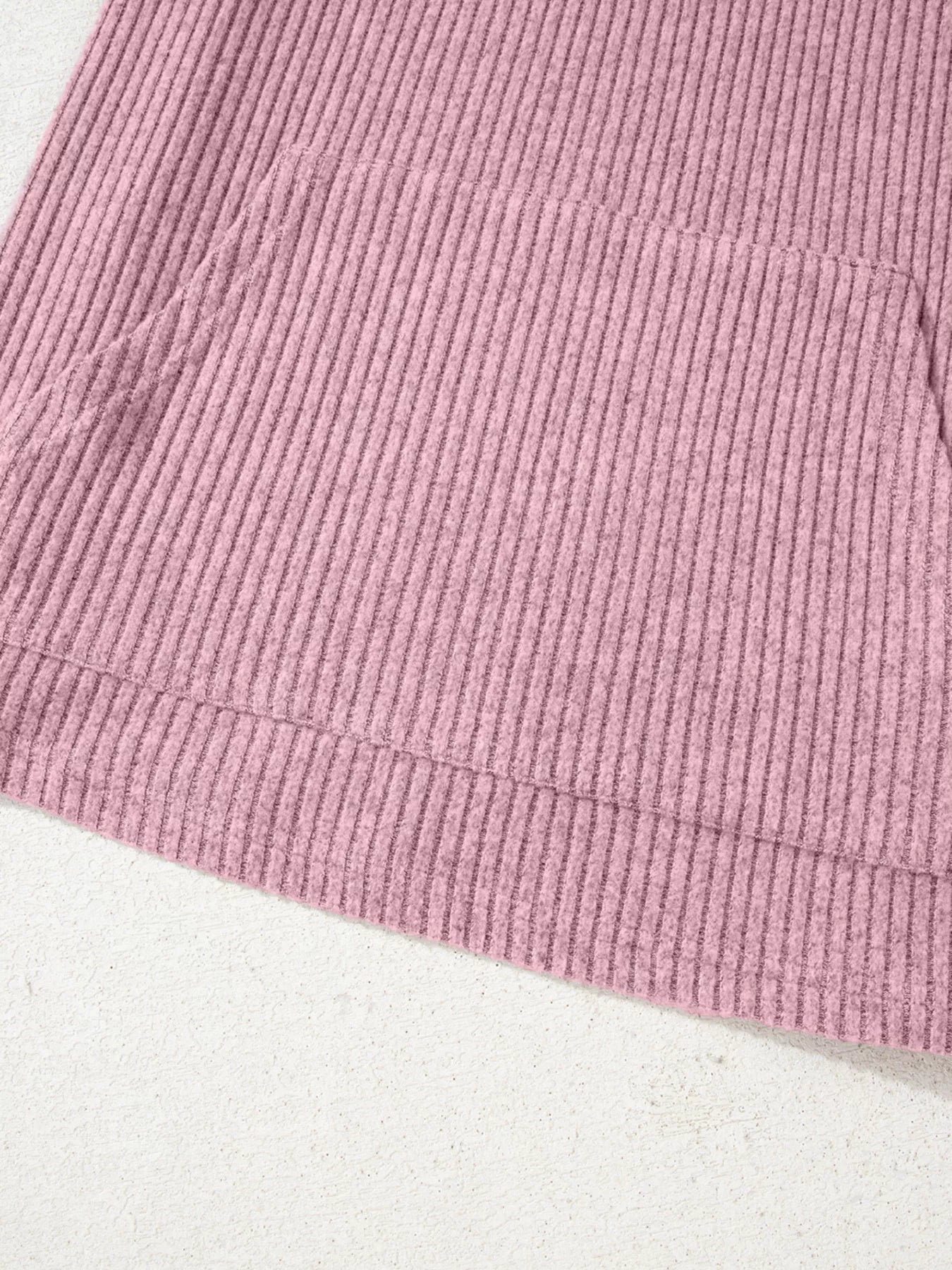 Ribbed Texture Drop Shoulder Henley Top designed for comfort and style at Lookzlike