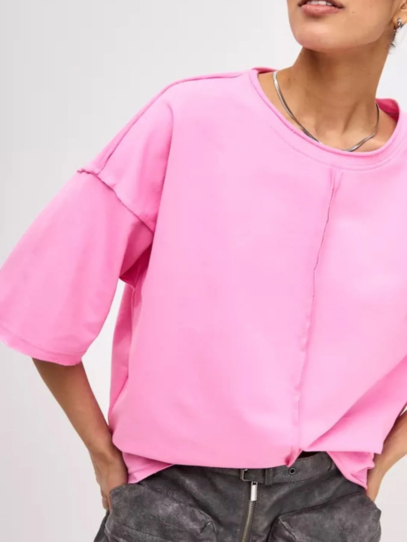 Round Neck Half Sleeve T-Shirt - Lookzlike