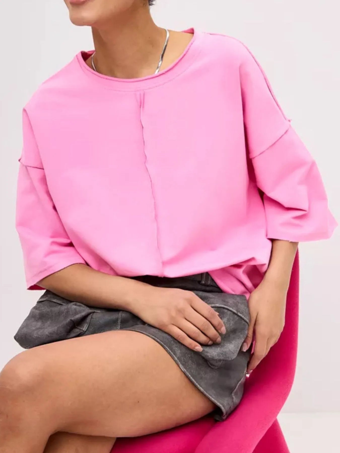 Round Neck Half Sleeve T-Shirt - Lookzlike