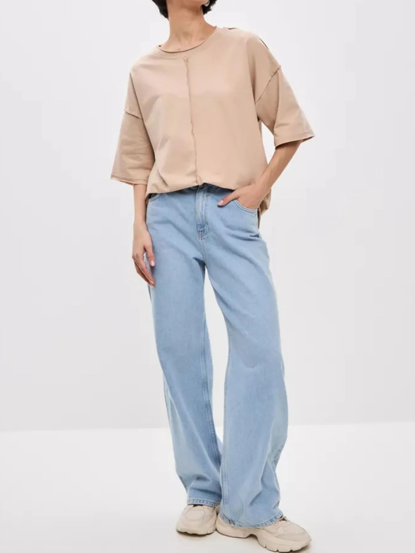 Round Neck Half Sleeve T-Shirt - Lookzlike