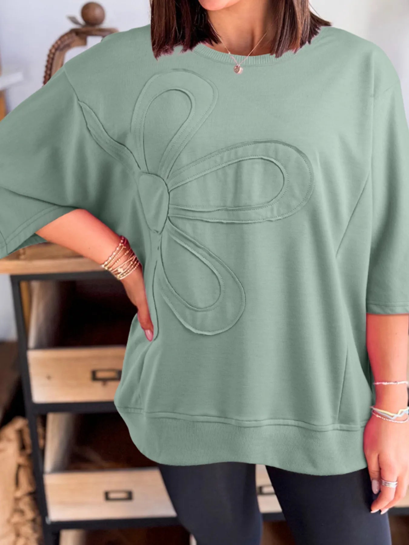 Round Neck Oversized T-Shirt - Lookzlike