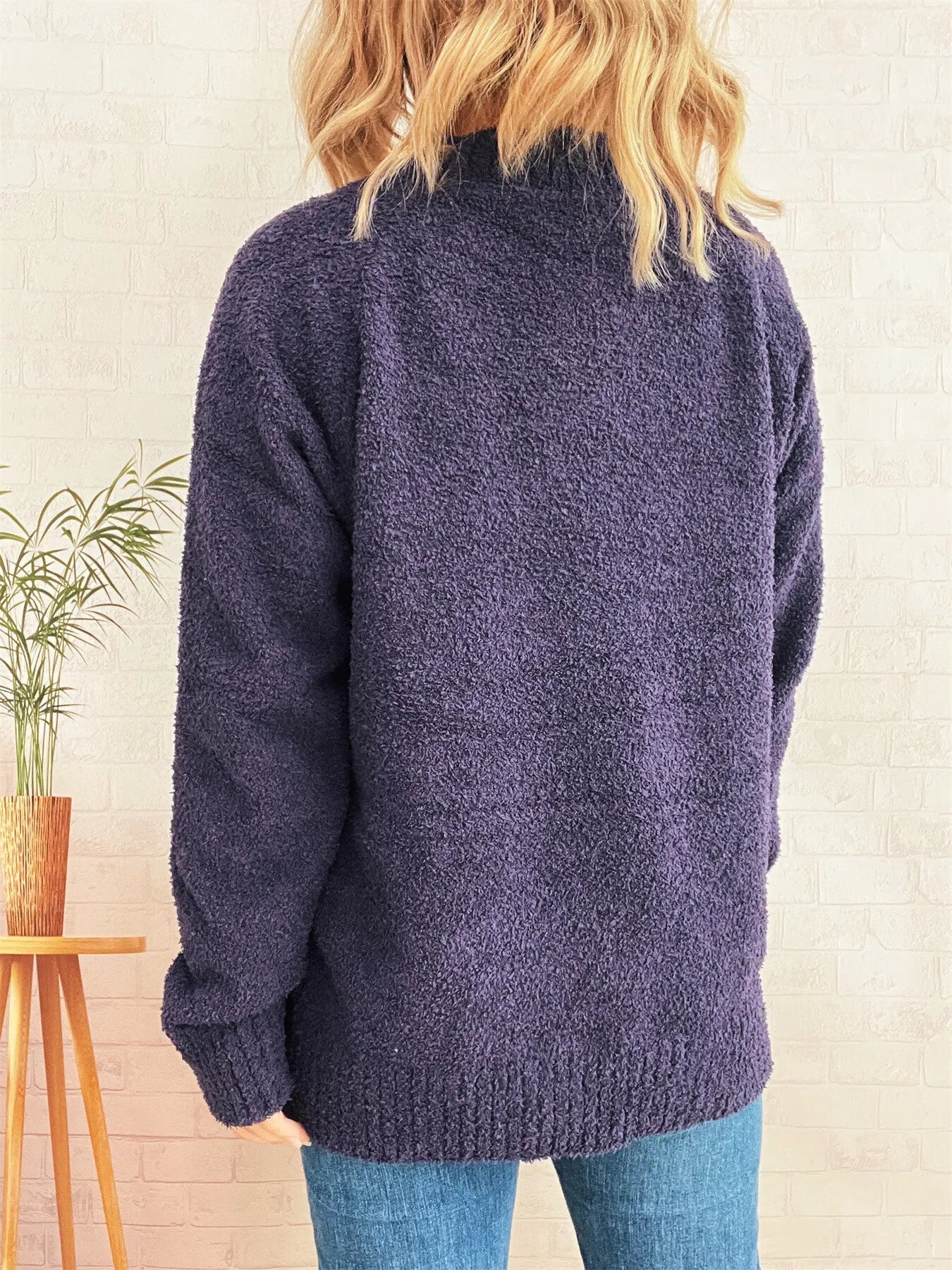 Round Neck Raglan Sleeve Sweater designed for comfort and style at Lookzlike
