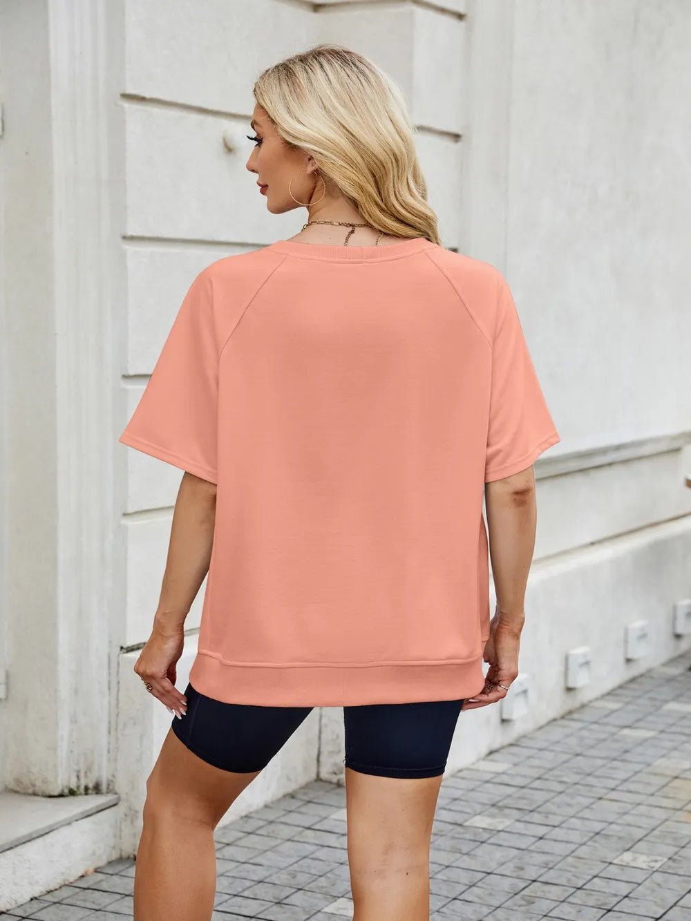 Round Neck Short Sleeve T-Shirt - Lookzlike
