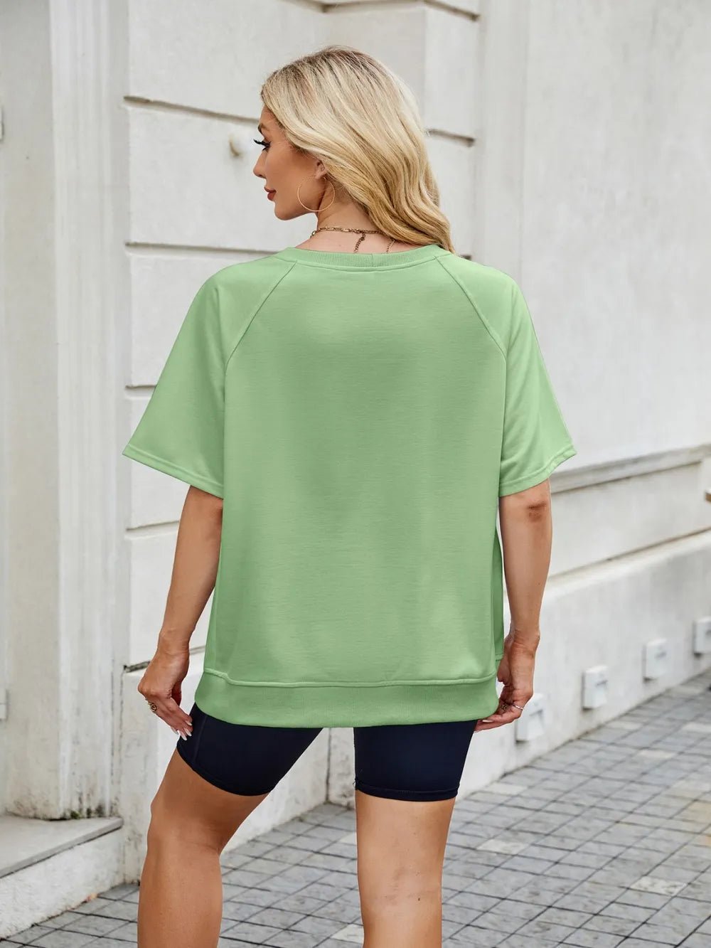 Round Neck Short Sleeve T-Shirt - Lookzlike
