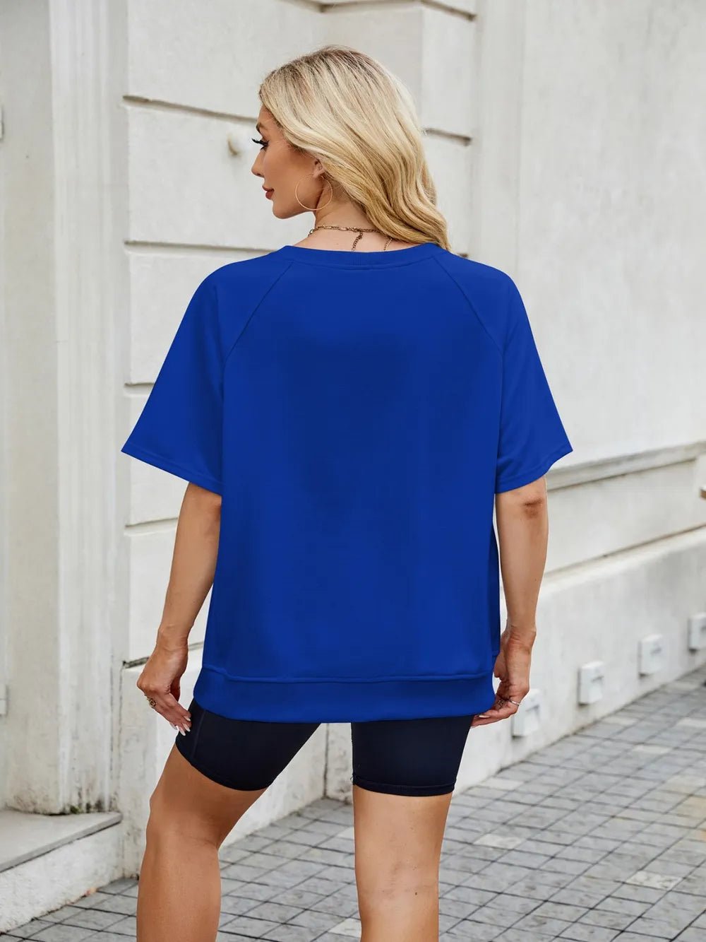 Round Neck Short Sleeve T-Shirt - Lookzlike