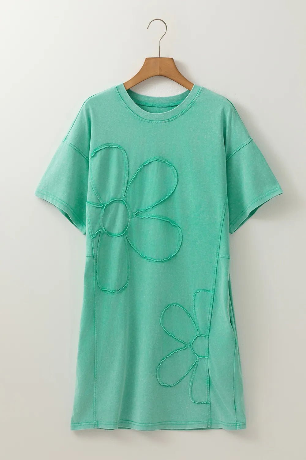 Round Neck Short Sleeve Tee Dress - Lookzlike