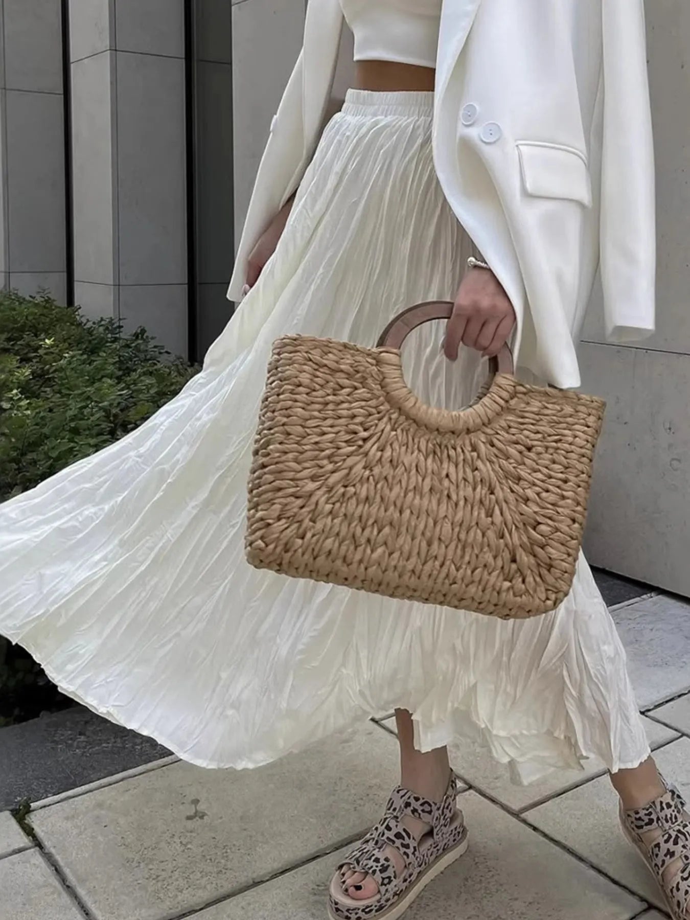 Ruched Elastic Waist Skirt - Lookzlike