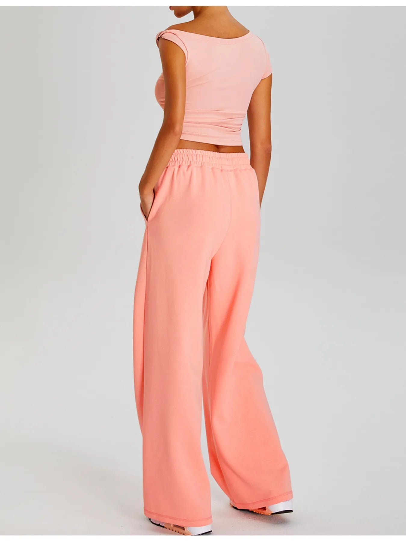 Ruched Side Crop T-Shirt - Lookzlike