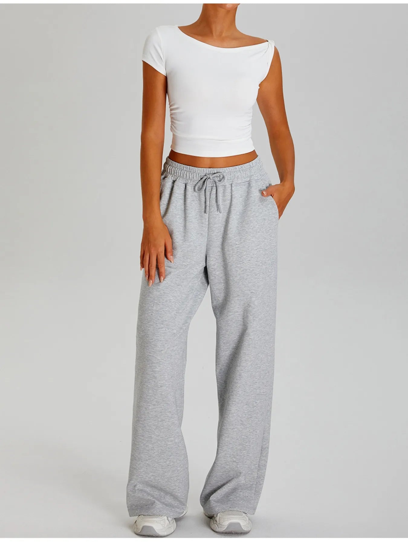 Ruched Side Crop T-Shirt - Lookzlike
