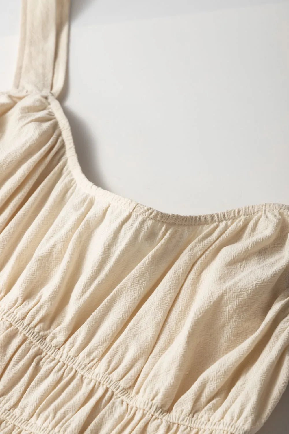 Ruched Sleeveless Wide Leg Jumpsuit - Lookzlike