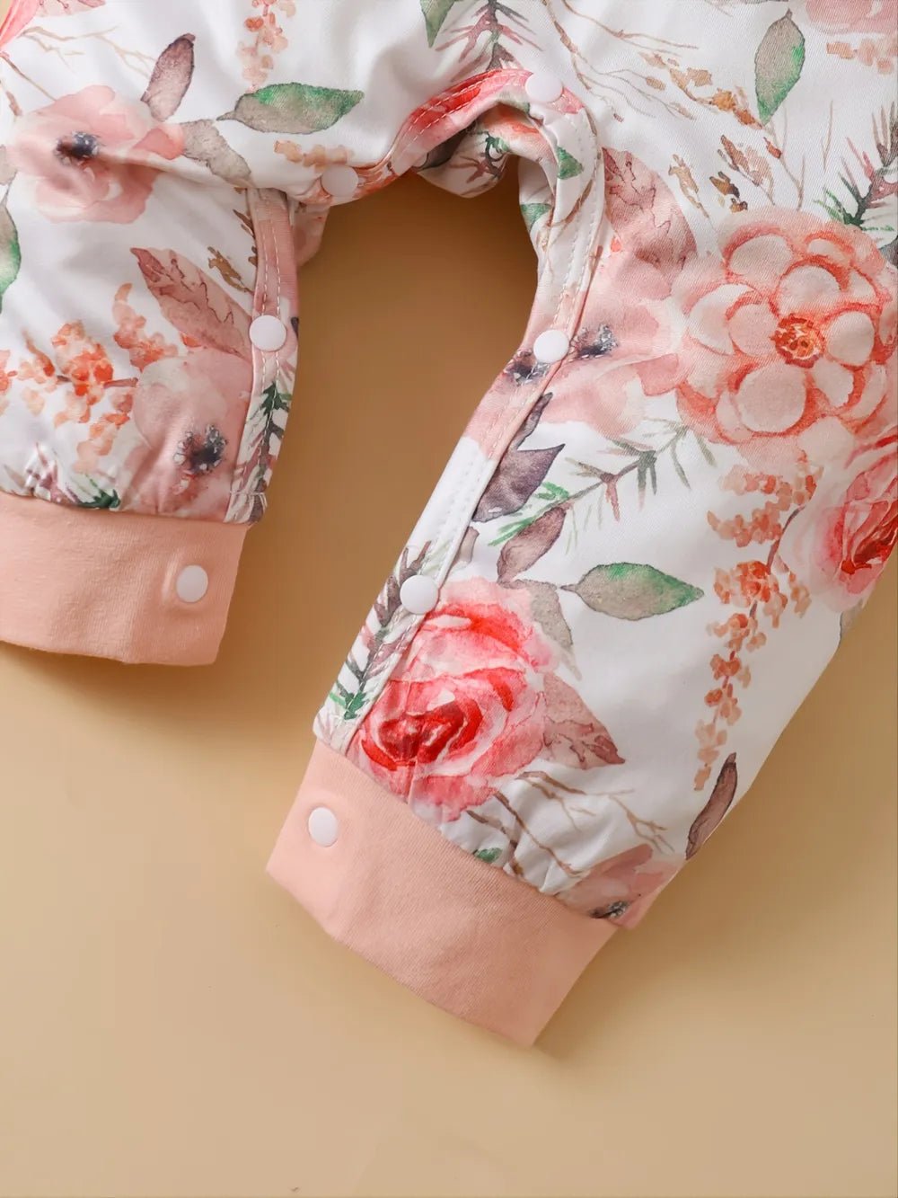 Ruffled Floral Round Neck Jumpsuit with Headband designed for comfort and style at Lookzlike