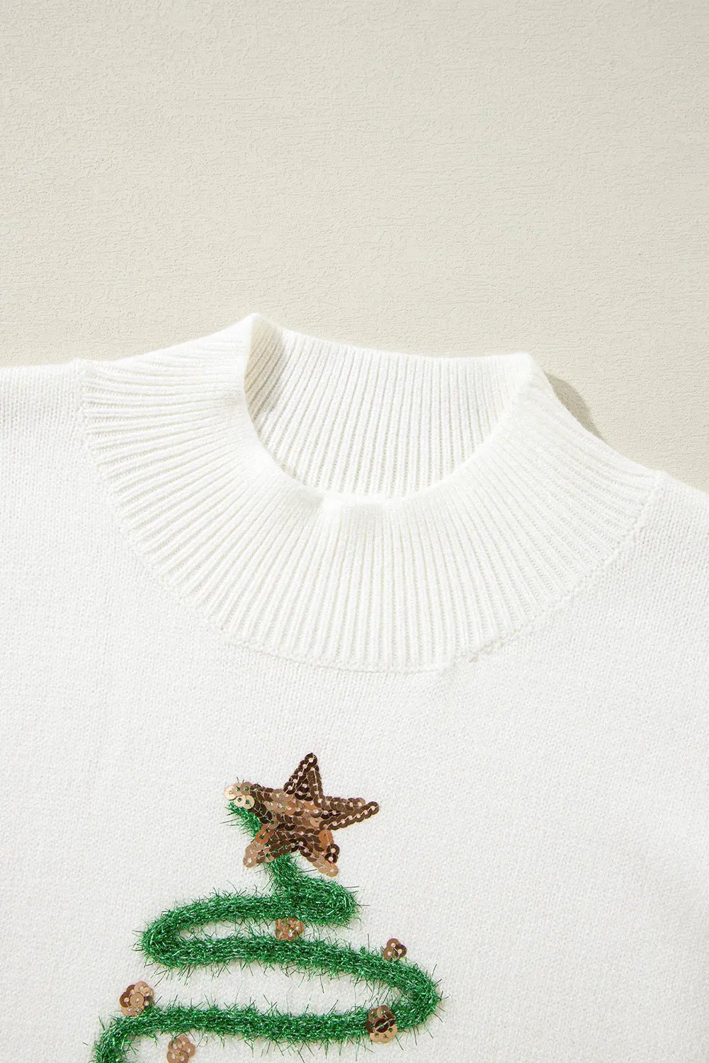 Sequin Mock Neck Short Sleeve Sweater designed for comfort and style at Lookzlike