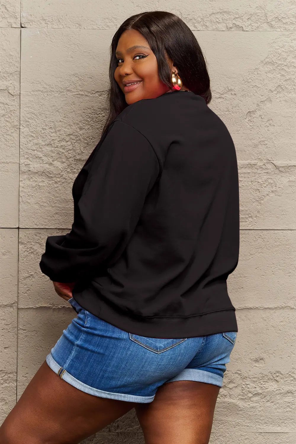 Simply Love Full Size CHRISTMAS Long Sleeve Sweatshirt - Lookzlike