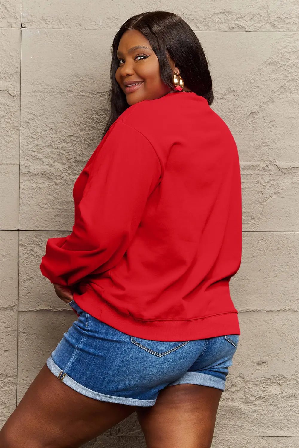Simply Love Full Size CHRISTMAS Long Sleeve Sweatshirt - Lookzlike
