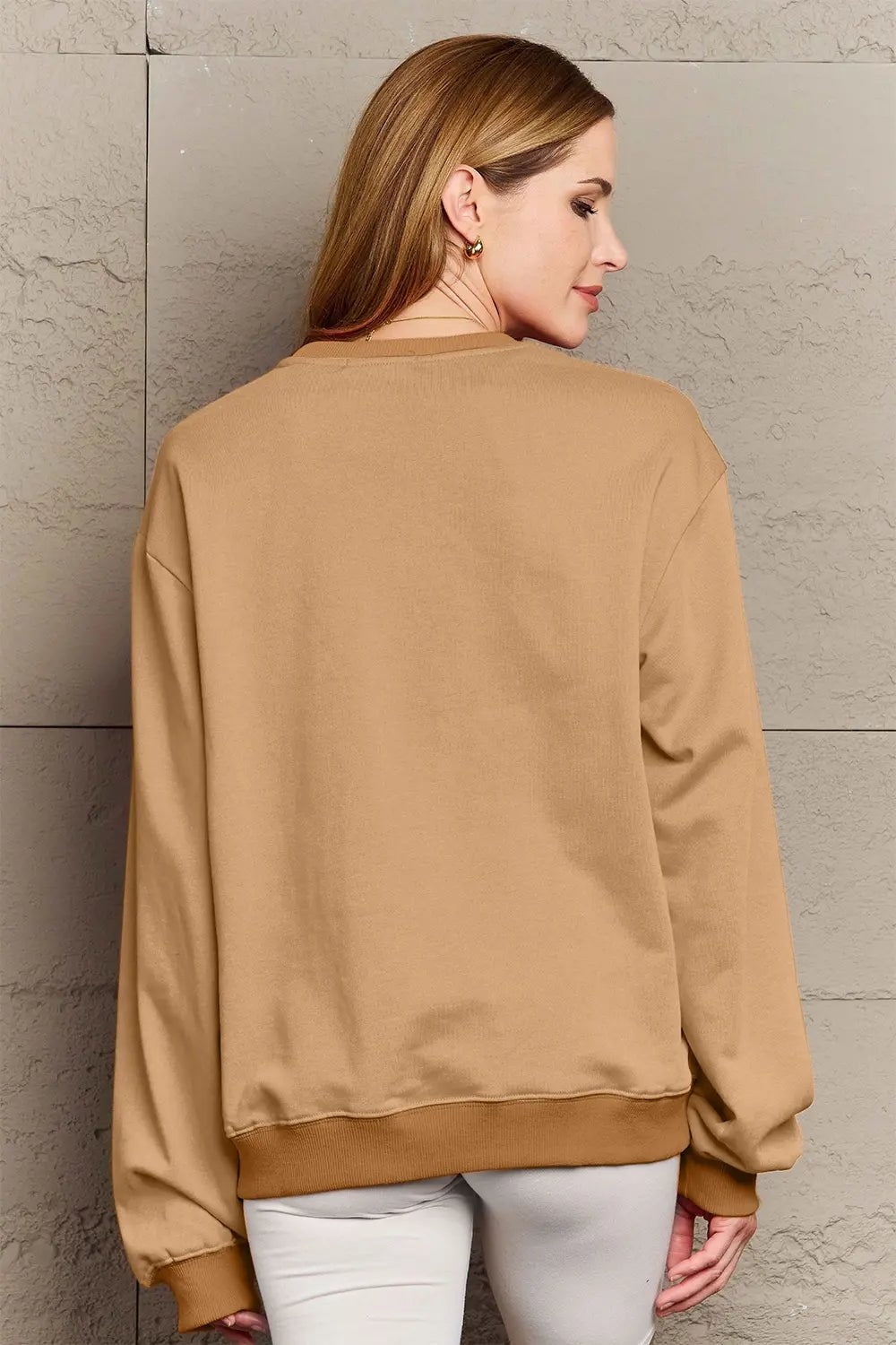 Simply Love Full Size Graphic Long Sleeve Sweatshirt - Lookzlike