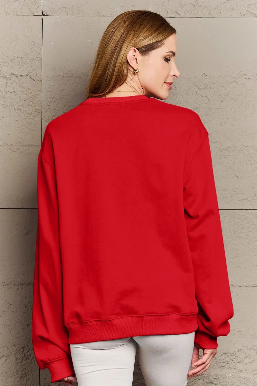 Simply Love Full Size Graphic Long Sleeve Sweatshirt - Lookzlike