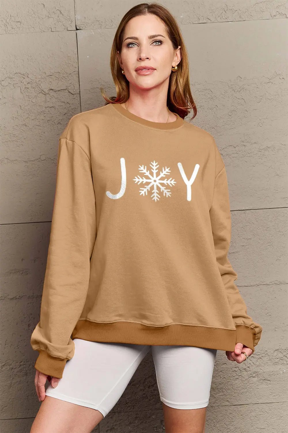 Simply Love Full Size Graphic Long Sleeve Sweatshirt - Lookzlike