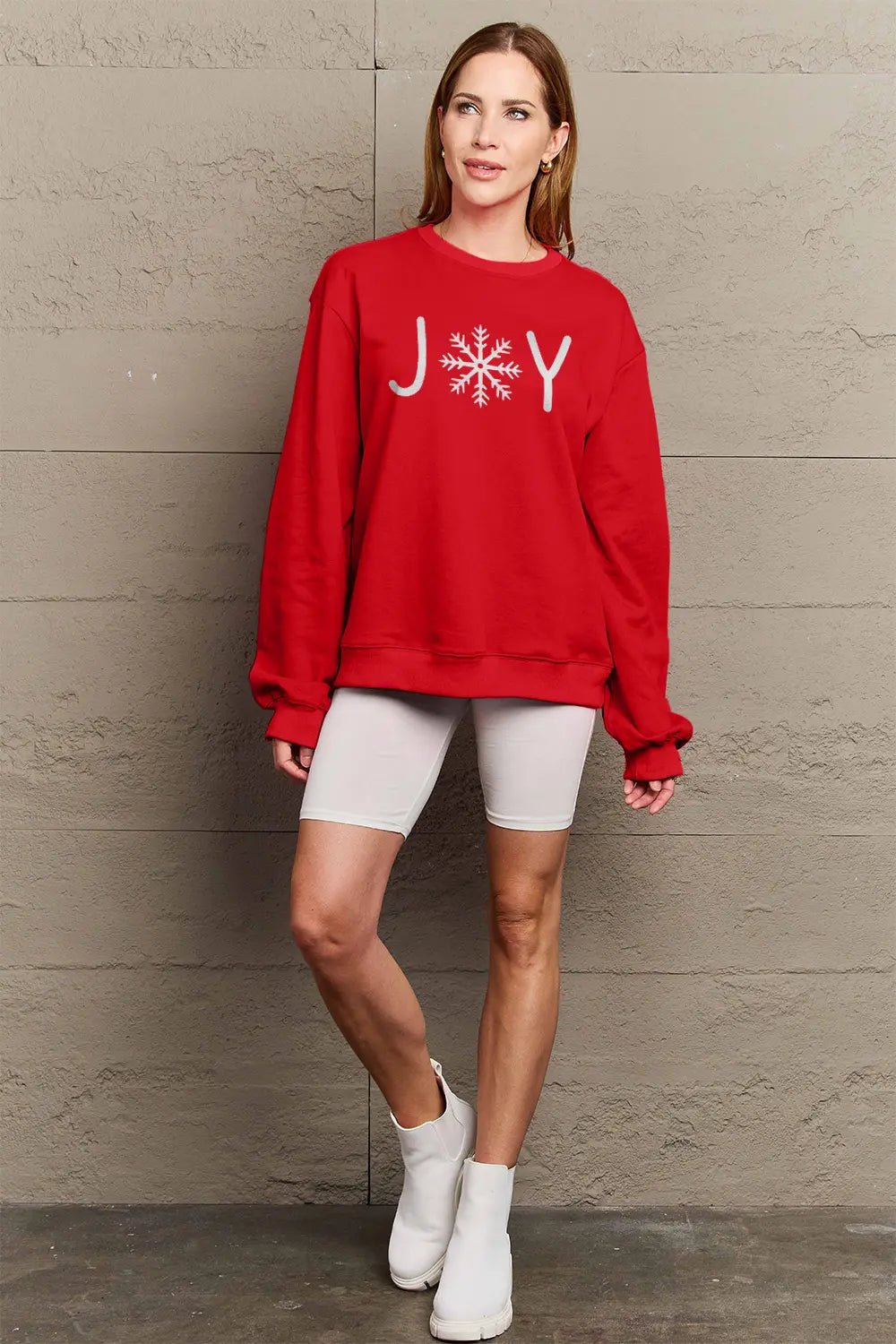 Simply Love Full Size Graphic Long Sleeve Sweatshirt - Lookzlike