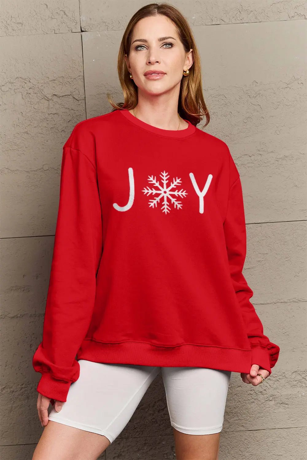 Simply Love Full Size Graphic Long Sleeve Sweatshirt - Lookzlike