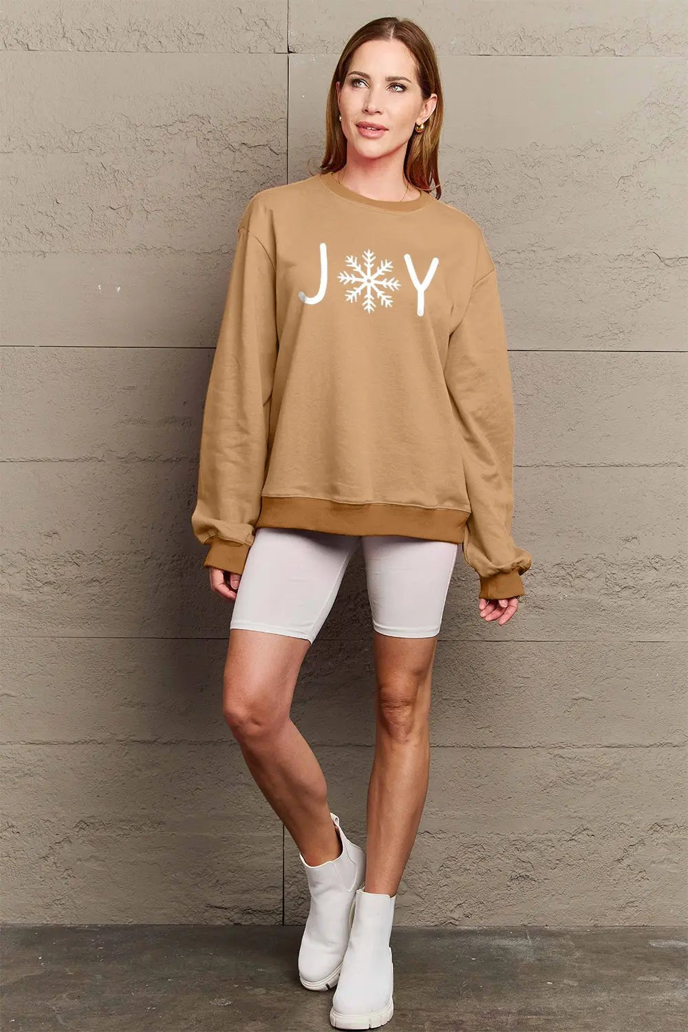 Simply Love Full Size Graphic Long Sleeve Sweatshirt - Lookzlike