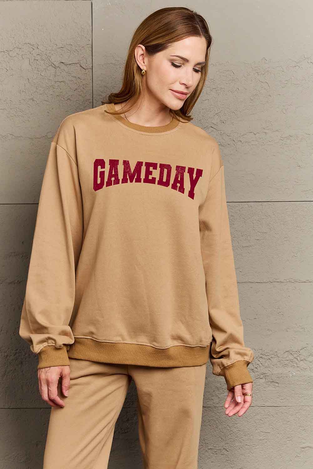 Simply Love Simply Love Full Size GAMEDAY Graphic Sweatshirt - Lookzlike