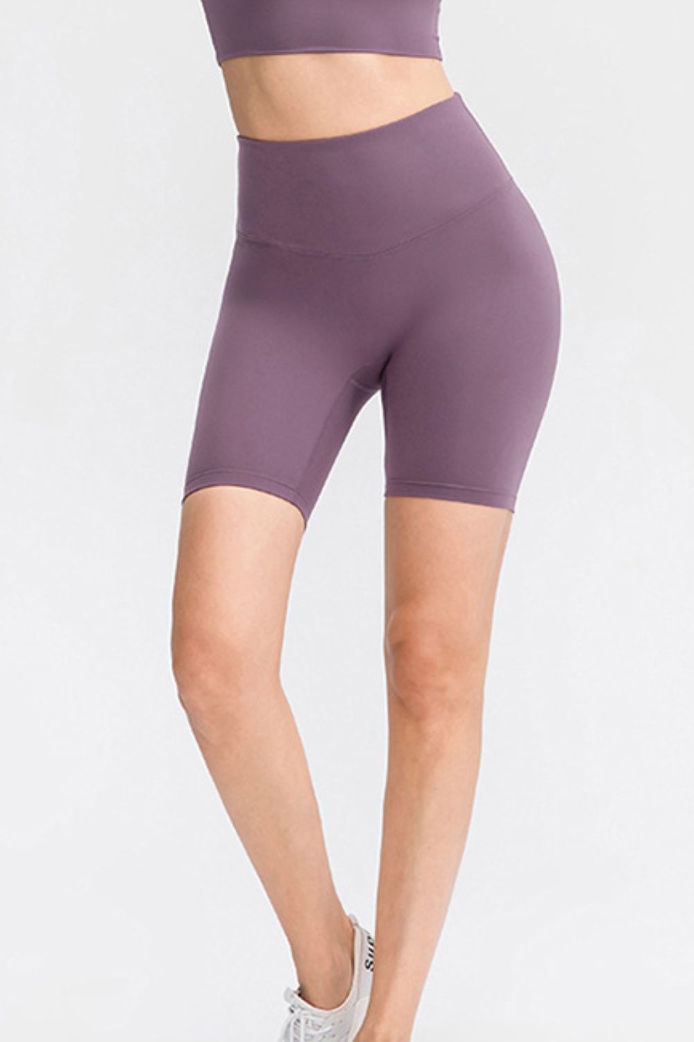 Slim Fit Wide Waistband Sports Shorts - Lookzlike