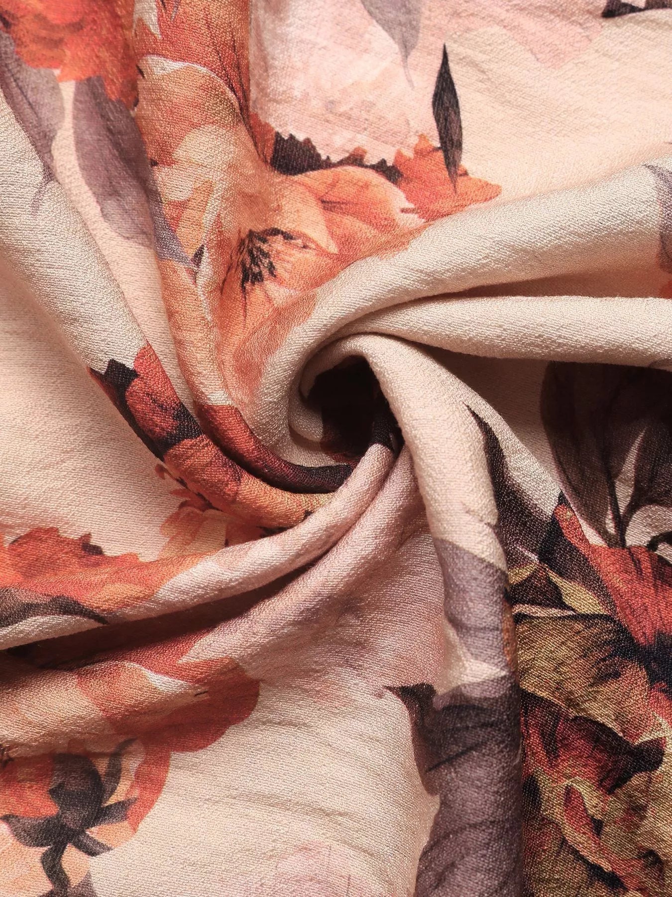 Smocked Floral Print Flounce Sleeve Dress designed for comfort and style at Lookzlike