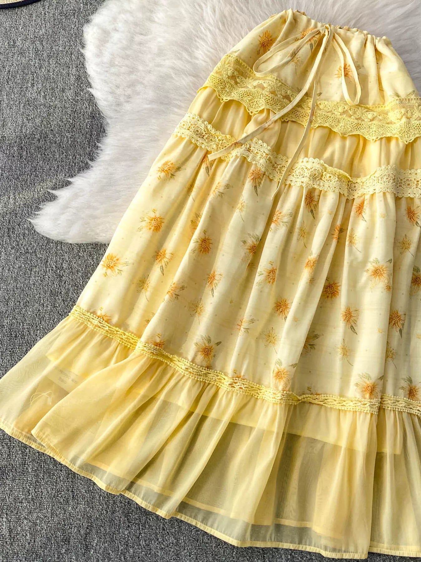 Smocked Floral Top and Skirt Set designed for comfort and style at Lookzlike