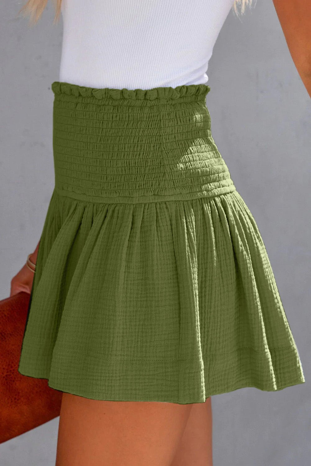 Smocked Waistband Shorts - Lookzlike